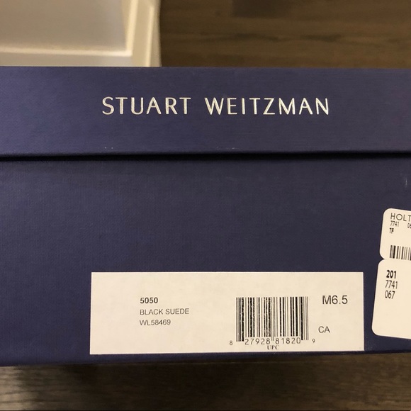 Stuart Weitzman 5050 Black Suede Boots - Picture 8 of 8
